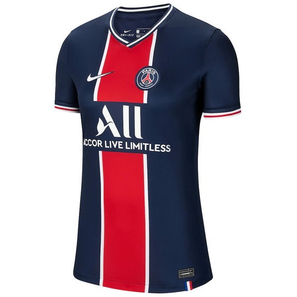 Camiseta Paris Saint Germain Primera equipo Mujer 2020-21 Azul